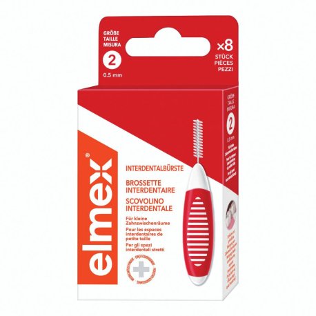 ELMEX INTERDENTAL BRUSH RED