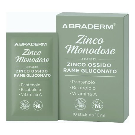 ZINCO MONODOSE 10STICK BRADERM